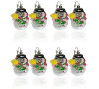 Juego de joyas LED de Navidad, aretes de muñeco de nieve intermitentes con broche de luz, accesorios navideños que brillan en la oscuridad para mujeres, adolescentes y recuerdos de fiesta, Medium
