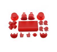 Juego de joysticks rojos de 18 colores con cruceta, R1, L1, R2, L2, teclas direccionales, botones AB y XY para