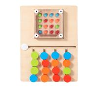 Juego de Juego de de Deslizamiento - Juego de Juego de Forma de Color, Teaser de Cerebro para niños | de Mano de Madera con Cuentas para Habilidades motoras Finas, Actividad