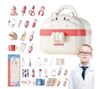Juego De Juego De Doctor Para Niños - Juego De Juego Para El Doctor Para Niños | Juguete De Juego De Rol Para Niñas 29 Cm Con Organizador Portátil, Kit Médico De Ficción De ABS Y