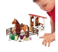 Juego de juego de equitación, juego de establo | Juego de juego de equitación desmontable, para caballos,Club ecuestre de granja de animal realista para cumpleaños y vacaciones