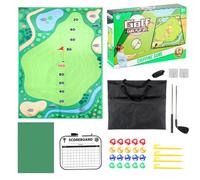 Juego de juego de golf, práctica de Hitting Mat Kit, Woven Turf Construction, Portable Target Challenge, Indoor Outdoor Training Aid for Backyard Lawn Office Home Yard Work Area Fun Activity