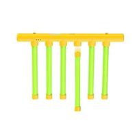 Juego de juego de varilla, juego de entrenamiento de reacción, juego de barras amarillas para niños, entrenamiento portátil de coordinación ojo-mano, promueve la percepción auditiva y la concentración