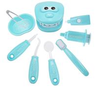 Juego de Juego Dentista para niños, de Juegos de Dentista para niños pequeños simulados, Kit de Doctor para Suaves y Seguros para , niñas de 4 años, Azul Cielo