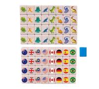 Juego de - Juego interactivo para padres e hijos portátil | de Mahjong bandera nacional | para Hombres Mujeres Jóvenes Vacaciones Escolares Reuniones amigables Reciclable