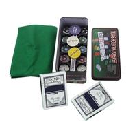 Juego de , juego profesional antideslizante de chip, set de tarjetas multifuncionales Texas Hold'em, accesorios de estilo, portable tabla, ideal for Adults Night Home Camping Travel Men Use