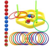 Juego De Juegos De Lanzamiento De Anillo - Juguete De Piscina De Juegos | Summer Water Sports Fun Pool Games | Juego De Anillo De Estanque Flotante | Deportes De Agua De Espuma Set Con Bolas |