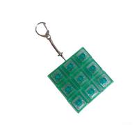 Juego de juguetes antiestrés con teclado RGB para aliviar el estrés, llavero portátil de PC con colores vibrantes para el hogar, oficina, escuela, viajes, reducción de la ansiedad, compacto para mini