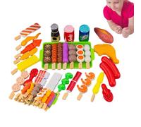 Juego de juguetes BBQ - BABBECUE FINT PLAY SET | Playset playset juguetes al aire libre, comida para parrilla barbacoa, alimentos interactivos para alimentos falsos para niños Accessor