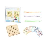 Juego De Juguetes Con Cuerdas - Kit De Cordones Educativos, Herramienta Práctica, Juego Desarrollo De Habilidades | Patrones Coloridos Vibrante, Acabado Sin Tóxico Ideal Para Niños