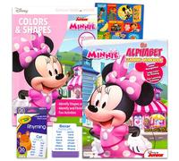Juego de juguetes de aprendizaje de Mickey Mouse de Disney paquete de libros de trabajo de Mickey Mouse - Paquete de 2 pegatinas de Mickey Mouse con números de Mickey Mouse libro de trabajo