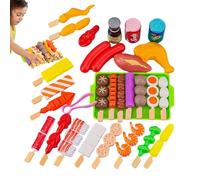 Juego de juguetes de barbacoa - 22 x 16 x 6 cm / 8,66 x 6,30 x 2,36 pulgadas ABS de cocina para rol de cocina, juego de parrilla | de comida interactiva, camping al aire libre,