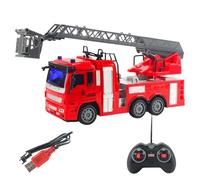 Juego de juguetes de camión: camión de bomberos para niños, autos de construcción de iluminación | Paquete de recolección de vehículos interactivos, kit de juguetes educativos, juguetes para parque ki