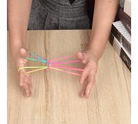 Juego de Juguetes de Cuerda para Gatos para Mejorar Las Habilidades de Comunicación, Paquete de 6 Suministros para Juegos de Dedos para Niños y Adultos (Colorful)