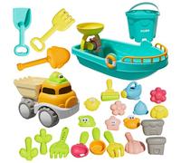 Juego de Juguetes de ďe Playa para niños: Kit đe Juego d́e excavación al Aire Libre d̄e 25 Piezas, Juguetes para Actividades acuáticas, colección dé Herramientas ďé construcción Creativas y Colo