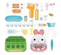 Juego de juguetes de juegos de rol para niños, juguete de escenarios de simulación para niños - Kit de juego de rol para niños,Juego de dentista para niños Juego de juego para niñas,