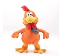 Juego de juguetes de juguete loco loco y dancing interactivo - Interactive Singing Shaking Chicken Stuffed Doll, divertido Screaming Chicken When Grabbed Neck, Fun Companion Gift for Kids Adults Party