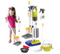 Juego de Juguetes de Limpieza para niños, Juego de Limpieza para niños pequeños con aspiradora eléctrica, Escoba, Polvo y más, fingir Jugar Juguetes para pequeños para niñas de 3