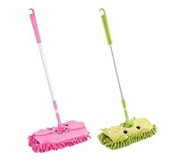 Juego de Juguetes de Limpieza para niños - Trapeador de Polvo Desmontable telescópico de 48-72 cm | Cabezal Giratorio | Juego de simulación Limpiador de Limpieza para niños y niñas