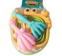 Juego De Juguetes De Playa para Niños - Cubo De 10 Pulgadas | PP: Kit De Castillo De Plegable, Juguetes Duraderos para Excavar Y Apilar, para Niños, Juegos De Vacaciones En La Playa Al