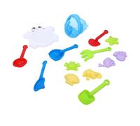 Juego de Juguetes de Playa para Niños de 14 Piezas con Tamiz de Stem y Molde para Días Divertidos de Playa y Juegos Al Aire Libre, Hechos de Plástico PP Duradero