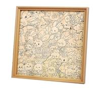 Juego de Juguetes de Rompecabezas de Pintura, Juego de Pintura Artesanal Recortada en Forma de Animal de Madera para niños, Arte para Estudiantes, Dibujo, Suministros de cumpleaños, Arte de