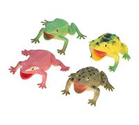 Juego de Juguetes de Sapo de Alta Simulación para Juegos Educativos, 4 Piezas de Juguetes de Sapo de Colores Brillantes para Niños Mayores de 3 Años