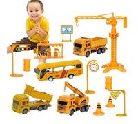 Juego de juguetes de vehículos de de construcción, juego de juguetes de camión de construcción - de construcción de ingeniería de camión de construcción de tiro,Grúa camión de