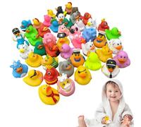 Juego de juguetes Duckies - 25 PCS Ducks de goma para niños | Juguetes de piscina y baño, regalos de baby shower, incentivos en el aula, favor de la fiesta de cumpleaños, actividad divertida,