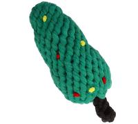 Juego de juguetes festivos de cuerda para perros, árbol de Navidad, huesos y formas de corona, juguetes interactivos para masticar la dentición para perros pequeños, medianos y grandes