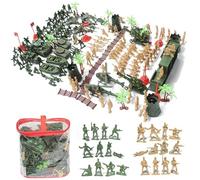 Juego de juguetes Juego de hombres del ejército armados realistas y aptos para bricolaje que incluye soldados de juguete, tanques, cuarteles y más figuras de acción prácticas de desarrollo Cumple.