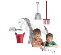 Juego de juguetes para caballos, juguetes para juegos de establos para caballos | Figurita Horse Toys Juego de equitación desmontable,Juguete animal realista que pretende ser un club de caballos de gr