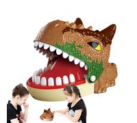 Juego de juguetes para dientes de dinosaurio, juguete para morder con la mano - Difícil dinosaurio que muerde juguetes juego de dentista,Juguete de interacción de dinosaurio, la acción de presionar lo