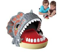 Juego de juguetes para dientes de dinosaurio, juguete para morder con la mano, Juego de dentista Juguetes Diversión para morder dinosaurios complicados | Juguete de interacción de dinosaurios, presio