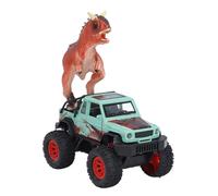 Juego de Juguetes para Vehículos Todoterreno con Luces y Sonidos de Dinosaurios para Niños y Niñas, Ideal para Diversión en Interiores Exteriores, 12,5 Cm (Green)
