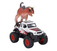 Juego de Juguetes para Vehículos Todoterreno con Luces y Sonidos de Dinosaurios para Niños y Niñas, Ideal para Diversión en Interiores Exteriores, 12,5 Cm (White)