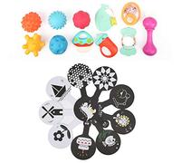 Juego de Juguetes Sensoriales, Pelotas para Bebés de Múltiples Formas | Hecho de materiales seguros, fácil de agarrar para el bebé, diseño colorido, promueve la participación sensorial