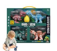 Juego de juguetes - STEM Juego de construcción educativa, modelo de dinosaurio de construcción | Juguetes educativos creativos para cumpleaños niños niñas experimentando construcción investigación