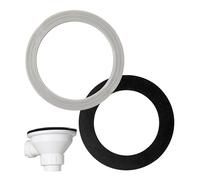 Juego de junta de perfil y junta plana, 2 piezas, para grifería de 1 1/4 pulgadas, juego de juntas de goma fregadero de cocina, junta de recambio válvula de desagüe fregadero