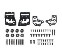 Juego de juntas de aluminio mecanizado preciso para actualizaciones de impresión 2.4, piezas de acabado negro anodizado