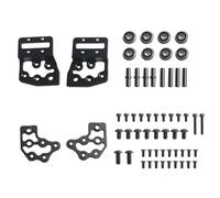 Juego de juntas de aluminio mecanizado preciso para impresión 3D 2.4, piezas de acabado negro anodizado