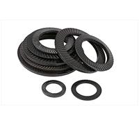 Juego de juntas de arandela de seguridad antideslizantes de doble cara - Acero al carbono, M4-M30, 10 piezas - Acabado galvanizado/negruzco(M20)