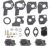 Juego de juntas de carburador para modelos de motor BS incluyendo 490533 495426 498298 495606 494624 diseñado para mantenimiento horizontal del motor de 3 a 5 hp