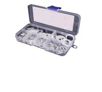 Juego de juntas de cobre de 50/100/120 piezas para sumidero, perfecto para reparaciones automotrices y proyectos domésticos, excelente durabilidad (280 piezas de hoja de aluminio)