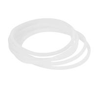 Juego de juntas de repuesto de 3/6 piezas Compatible con tapa de boca ancha Sellos de silicona Tapones de goma para bala mágica hoja plana/cruzada(6 piezas)