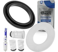 Juego de juntas para lavabo y campana elevadora, 2 pzs, recambio para art. Nº 240.282.00.1, 890.615, 816.418.00.1, 818.109, compatible con cisternas GEBERIT, junta plana para válvula de descarga