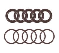 Juego de juntas tóricas de caucho flúor de 10 piezas: 10-30 mm de diámetro exterior, 5-25 mm de diámetro interior, junta de sellado FKM de 2,5 mm de ancho(25x20x2.5mm)