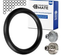 Juego de juntas tóricas de repuesto, 25 piezas, para sistemas de enchufe de jardín G 3/4" pulgadas, compatible con conector de grifo Gardena de 26,5 mm, 18201, 18241, 938, 15280, caucho, Ø 22