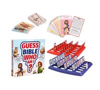 Juego de la Biblia para niños: 24 Personajes del clásico Adivina quién Soy, Divertidos Juguetes y Juegos de Viaje | Trivia bíblica para oficinas Estrés Social Escuela Hogar Tiempo en Familia Amigos