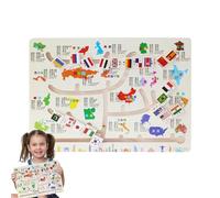 Juego de laberinto de colores - Curso lúdico de madera para aprendizaje temprano, Laberinto de mesa para combinar los colores - para preescolares de 3 años casa escuela de viaje